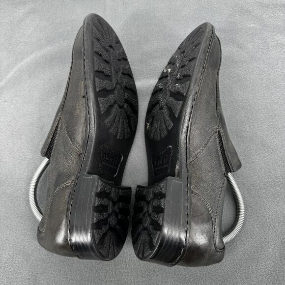 Born Omaha Distressed Black Brown Leather Slip On Loafers Men‎ 8.5 Casual main image 7